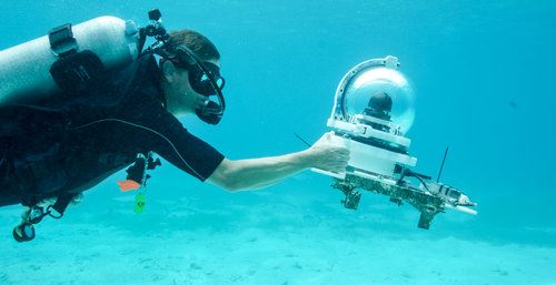 Underwater 360 Camera in Key Largo Florida, Pennekamp State Park