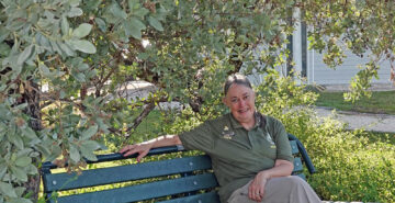 Laurie in Butterfly garden